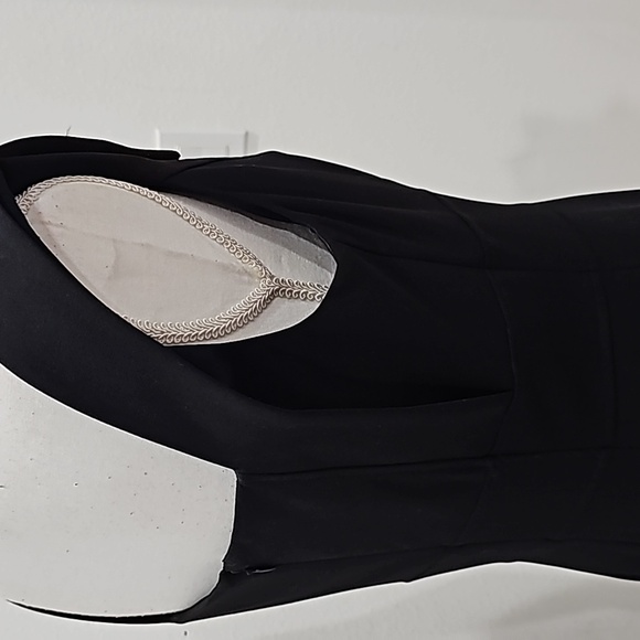 Calvin Klein Black Chic Sheath Black Dress Size 8 minimalist - Picture 11 of 16